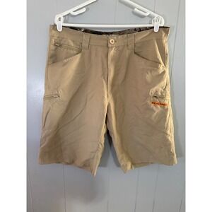 Realtree Cargo Shorts Mens 36 Tan Lightweight Utility Hiking Fishing Pockets